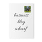 Business Blog Wharf Softcover A5 Notebook