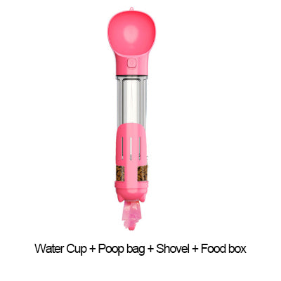 Portable Pet Water Bottle & Food Feeder