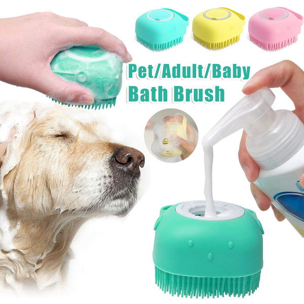 Magic Silicone Bath & Massage Glove Brush for Pets