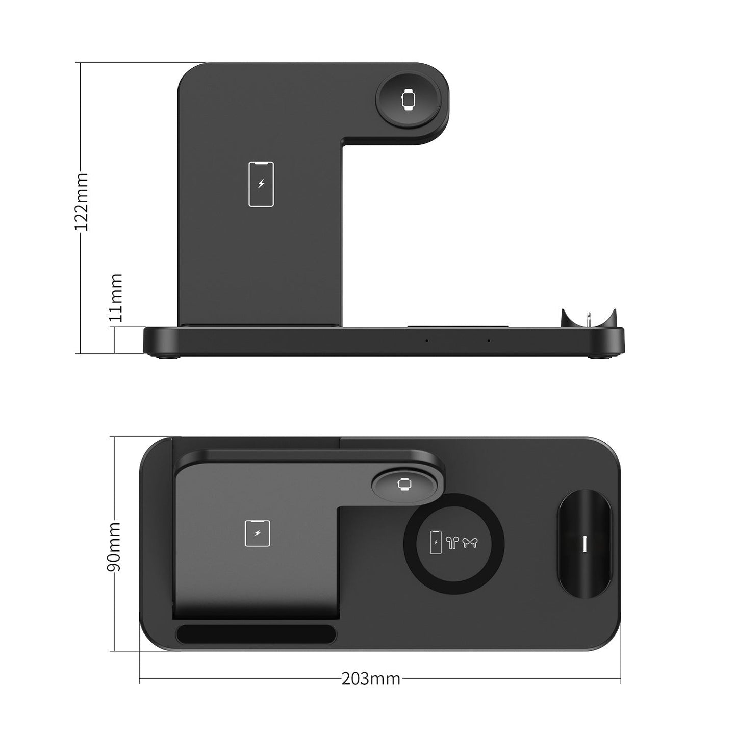 Dragon Wireless Charging Station – 15W 4-in-1 Fast Charger