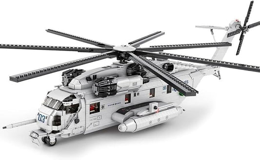 Transport Helicopter Puzzle Assembled Building Block Toys Model