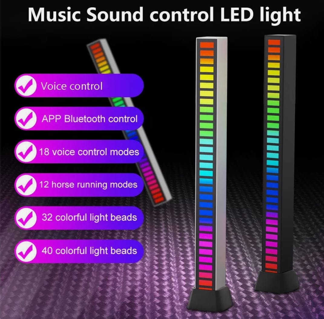 Dragon Sound Light Bar – 2-Piece Pack with Music Reactive LED